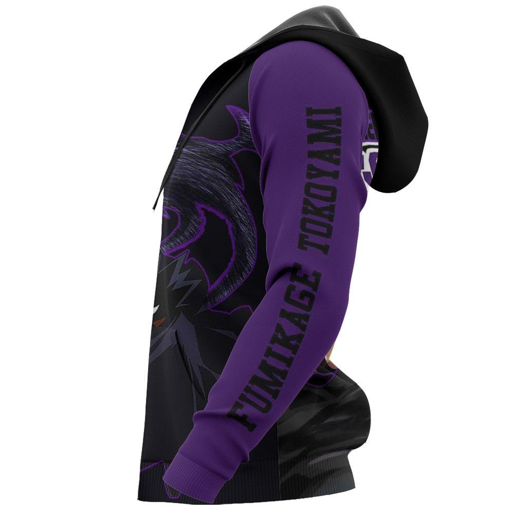 Fumikage Tokoyami Jet Black Hero MHA Hoodie Shirts