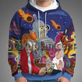Futurama Bender Philip J Fry and Turanga Leela Hoodie