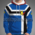 Future GPX Cyber Formula Hayato Kazami Blue And Black Racing Suit Cosplay Hoodie