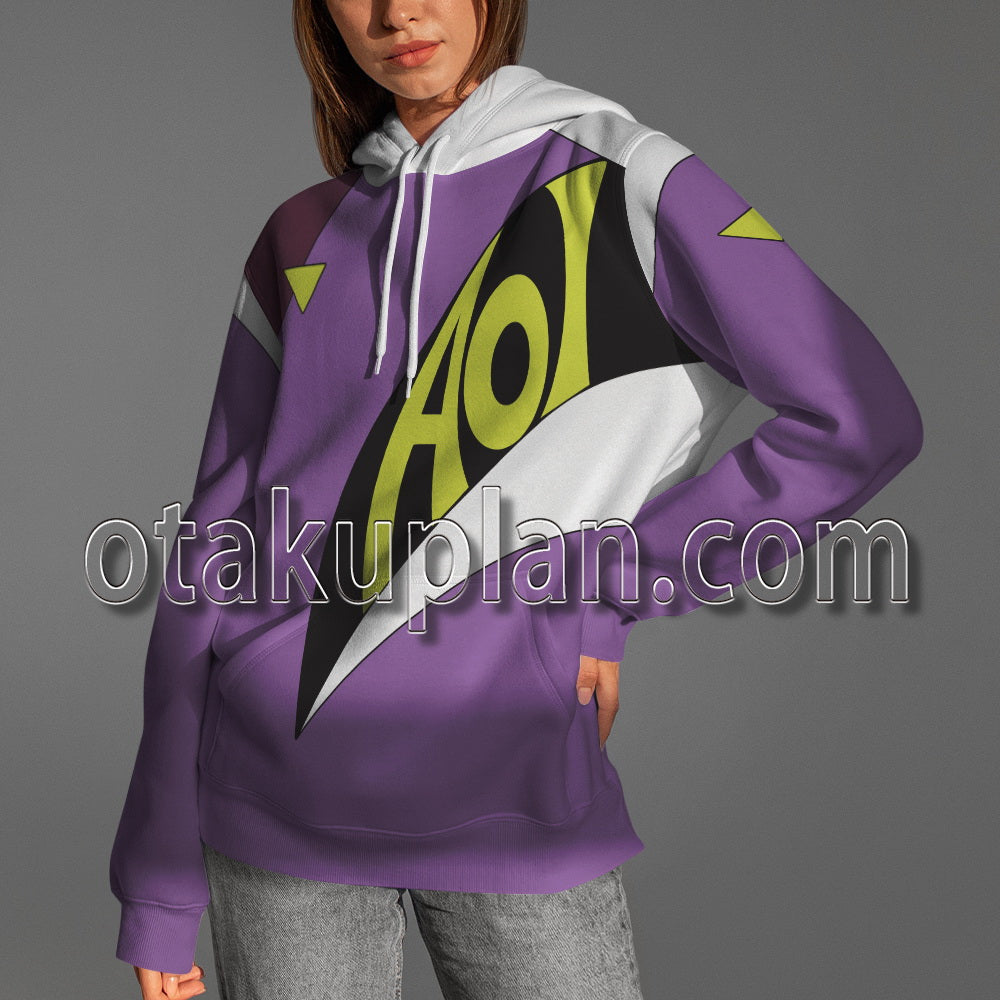 Future GPX Cyber Formula Joutarou Kaga AOI Racing Suit Cosplay Hoodie