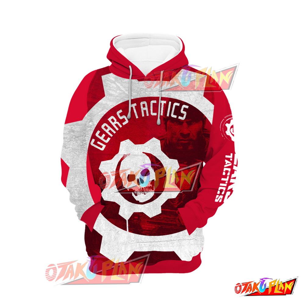 Gears Tactics Red and white Hoodie