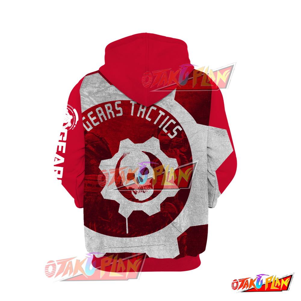 Gears Tactics Red and white Hoodie