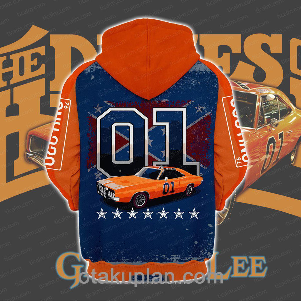 General Lee Dukes of Hazzard V3 Pullover Hoodie