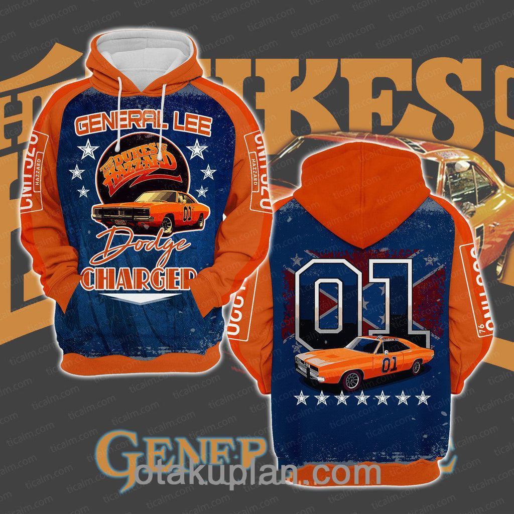General Lee Dukes of Hazzard V3 Pullover Hoodie