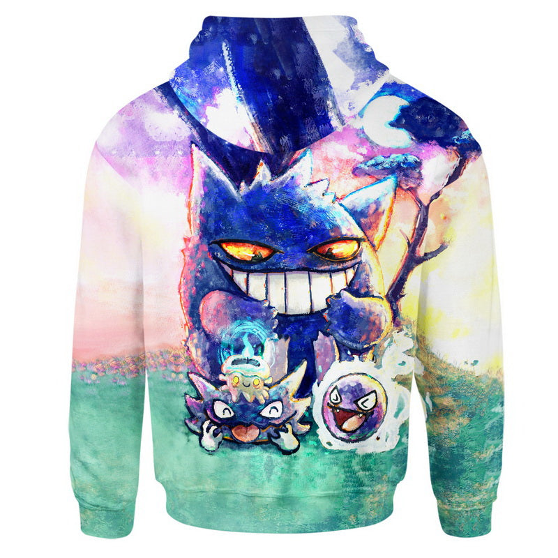 Gengar Ghost Type Hoodie / T-Shirt