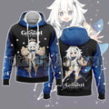 Genshin Impact Wallpaper Paimon Hoodie