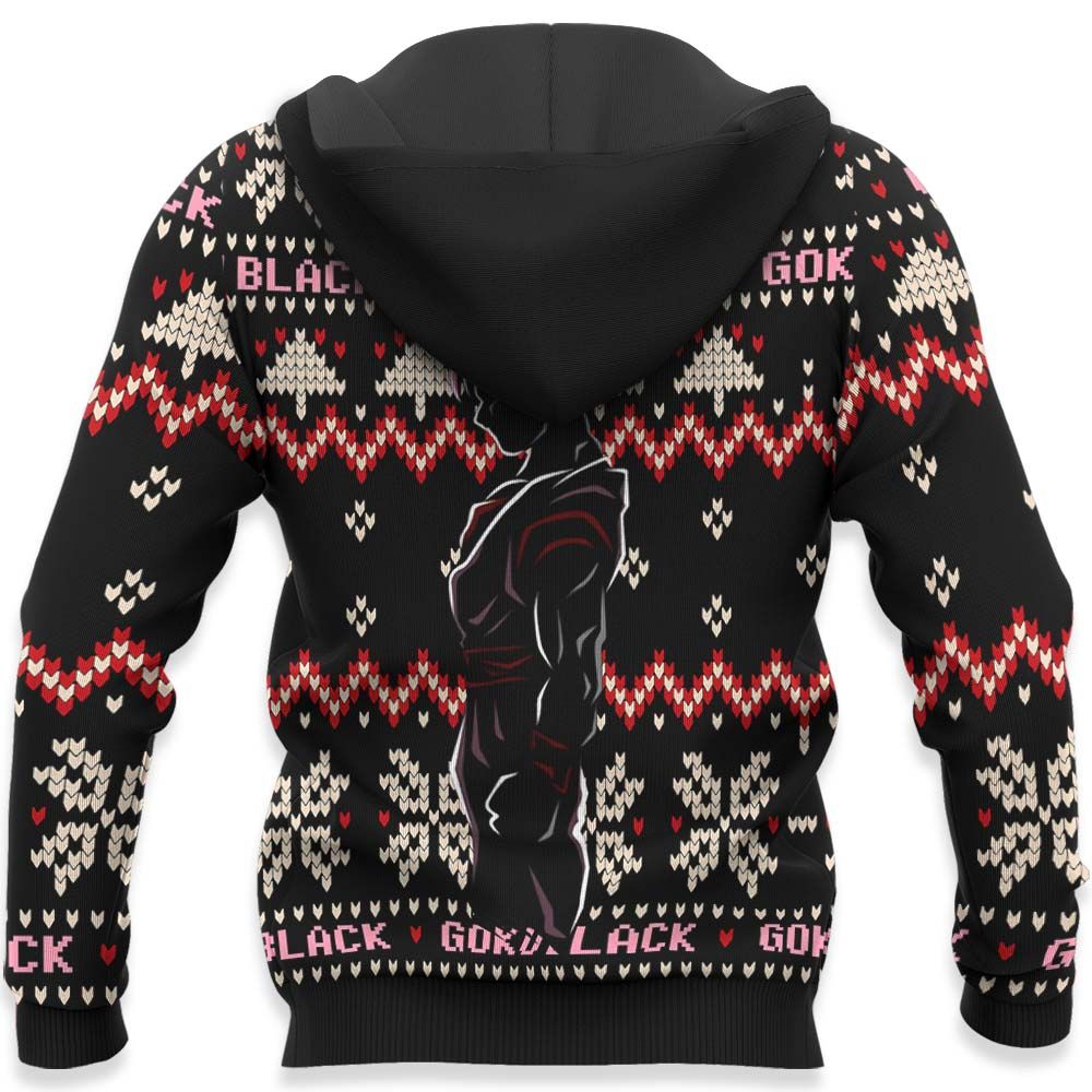 Goku Black Rose Christmas Sweater Dragon Ball Hoodie Shirt