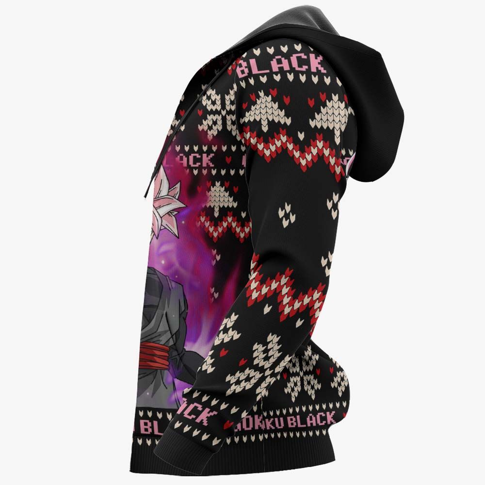 Goku Black Rose Christmas Sweater Dragon Ball Hoodie Shirt