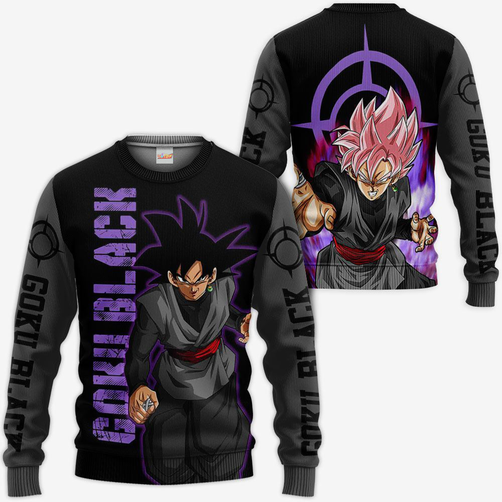 Goku Black Rose Dragon Ball Hoodie Shirt