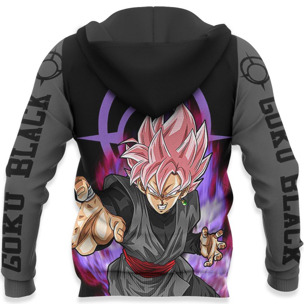 Goku Black Rose Dragon Ball Hoodie Shirt
