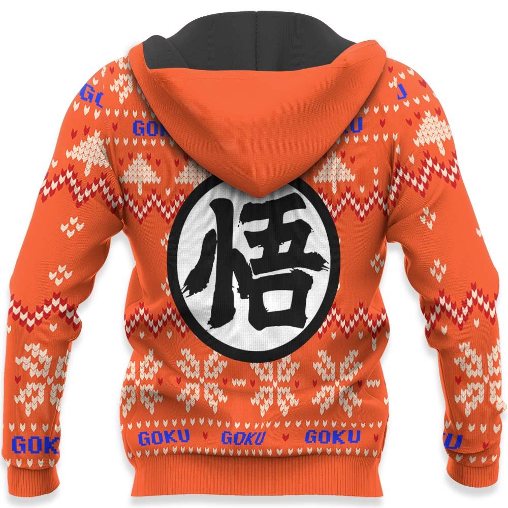 Goku Blue Ugly Christmas Sweater Dragon Ball Hoodie Shirt