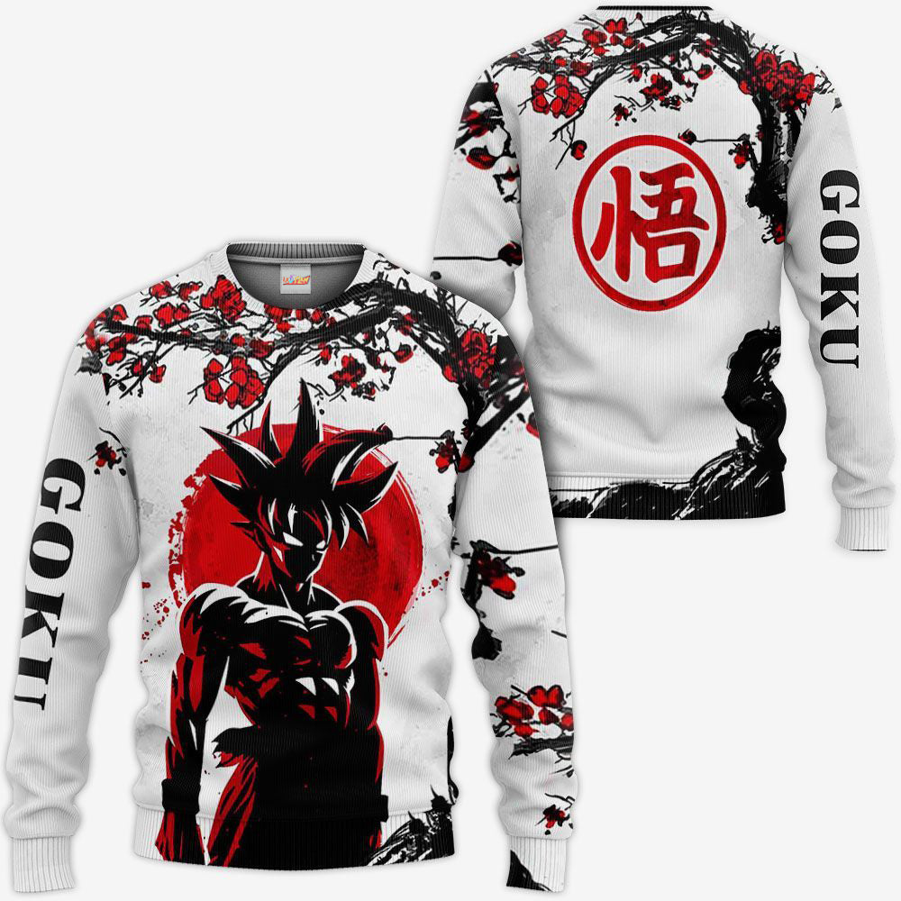 Goku Japan Cherry Blossoms Dragon Ball Hoodie Shirt