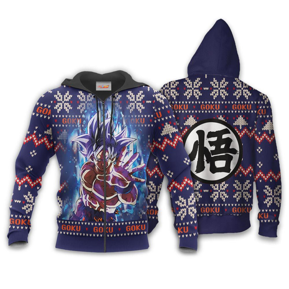 Goku Ultra Instinct Christmas Sweater Dragon Ball Hoodie Shirt