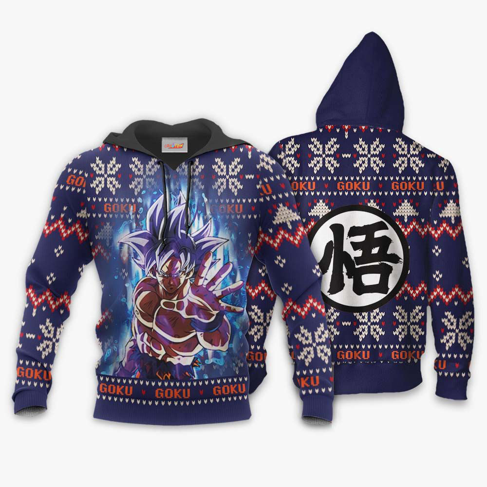 Goku Ultra Instinct Christmas Sweater Dragon Ball Hoodie Shirt