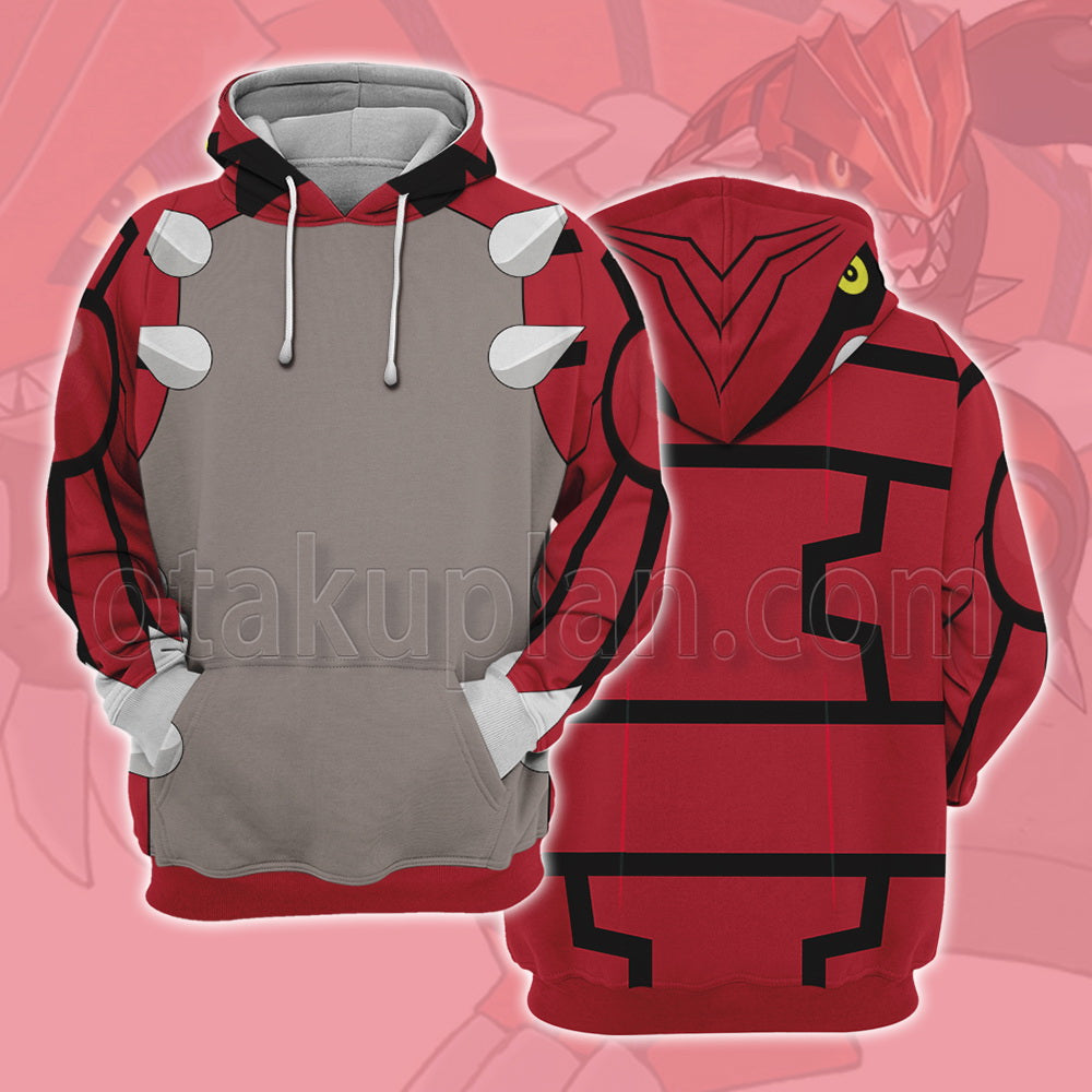 Groudon Base Form Cosplay Hoodie