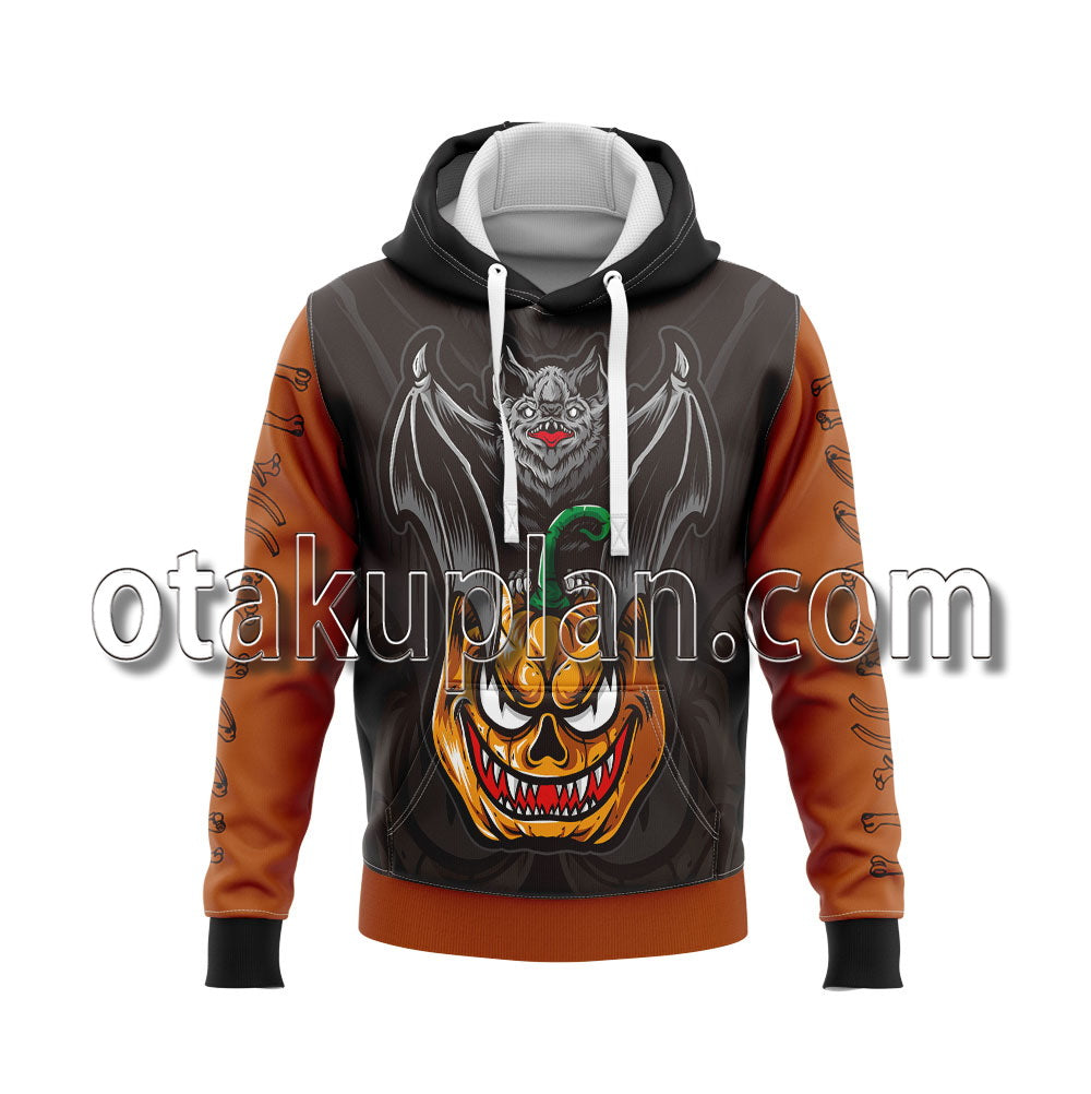 Halloween Bat Pumpkin Hoodie