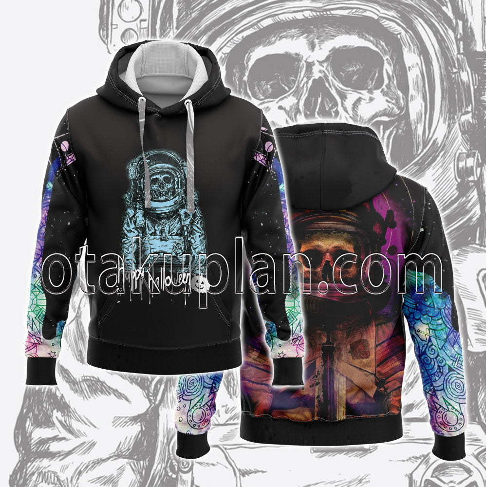 Halloween Skeleton Astronaut Hoodie