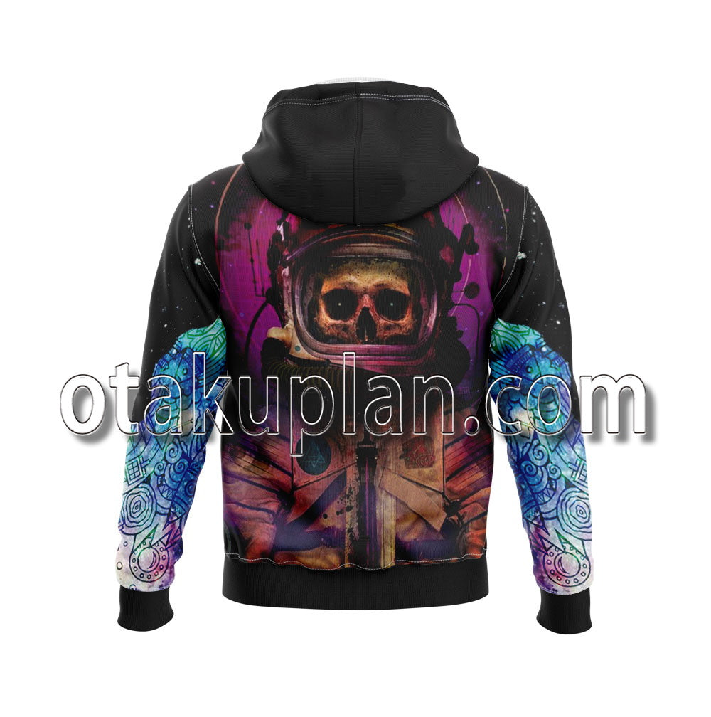 Halloween Skeleton Astronaut Hoodie