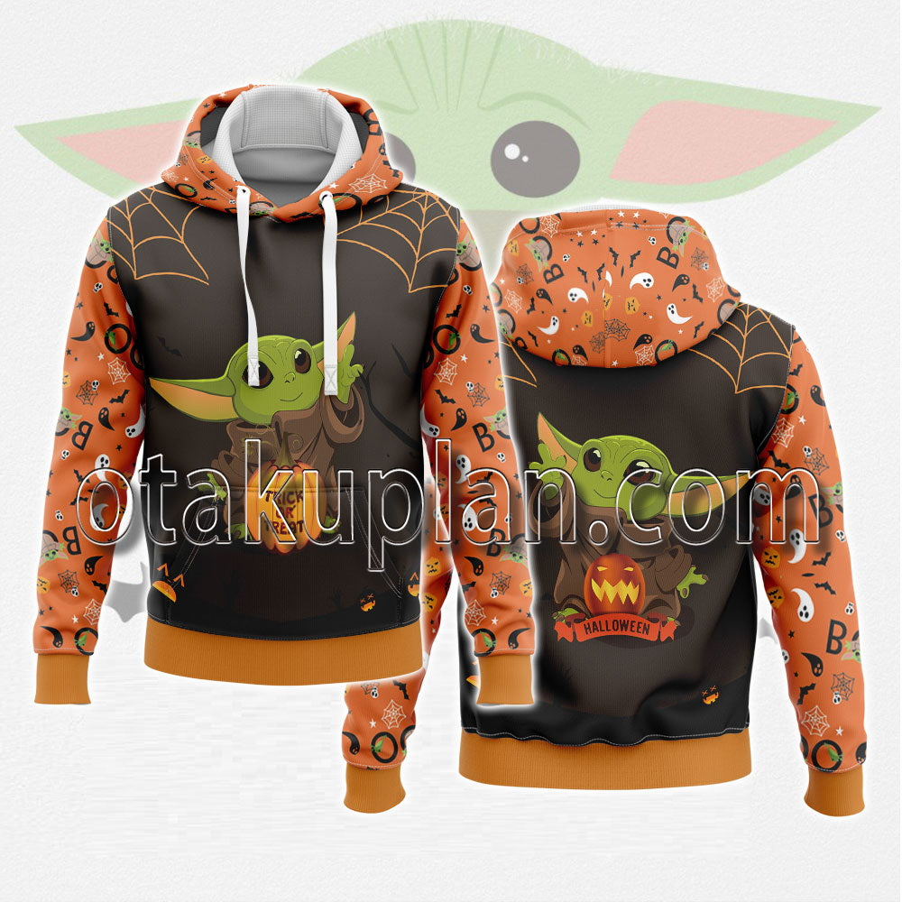 Halloween Wars Baby Yoda Trick Or Treat Hoodie