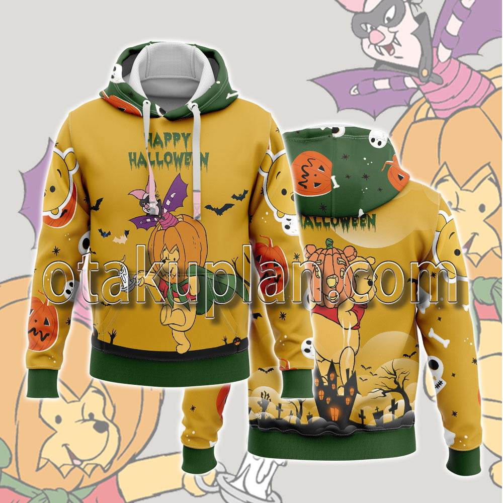 Halloween Winnie The Pooh Pumpkin Hoodie