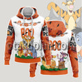 Halloween Winnie The Pooh Tigger Eeyore Piglet Boo Hoodie