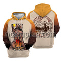 I Hate People Camping Bear Beer 3D All Over Printed T-Shirt / Hoodie