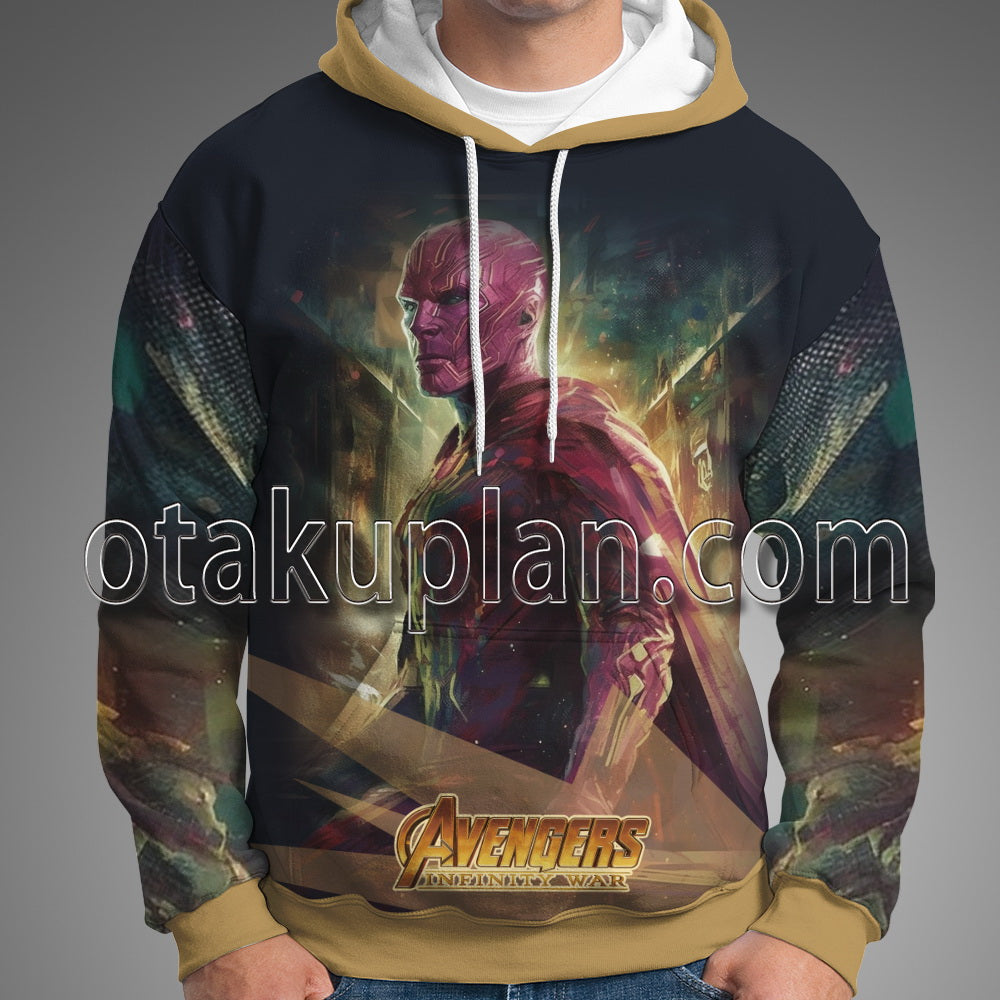 Infinity War Vision Battle Scene Hoodie