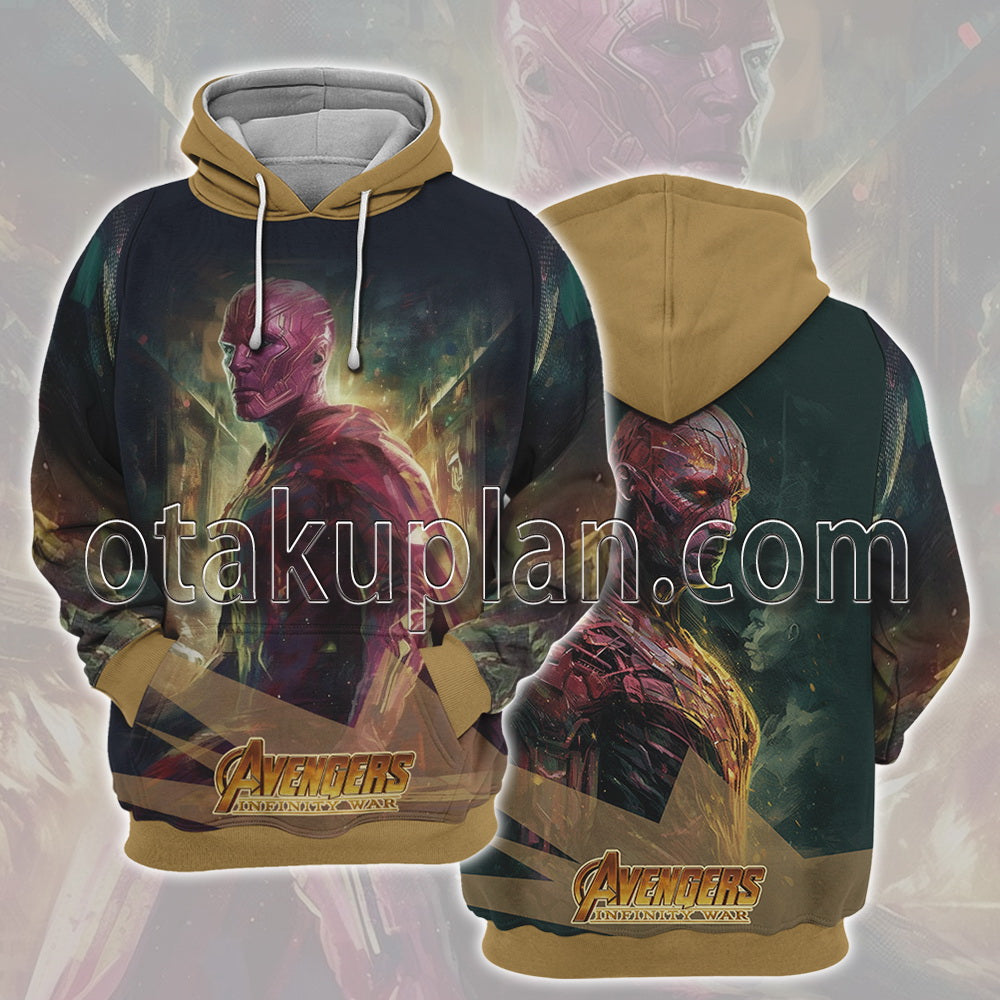 Infinity War Vision Battle Scene Hoodie