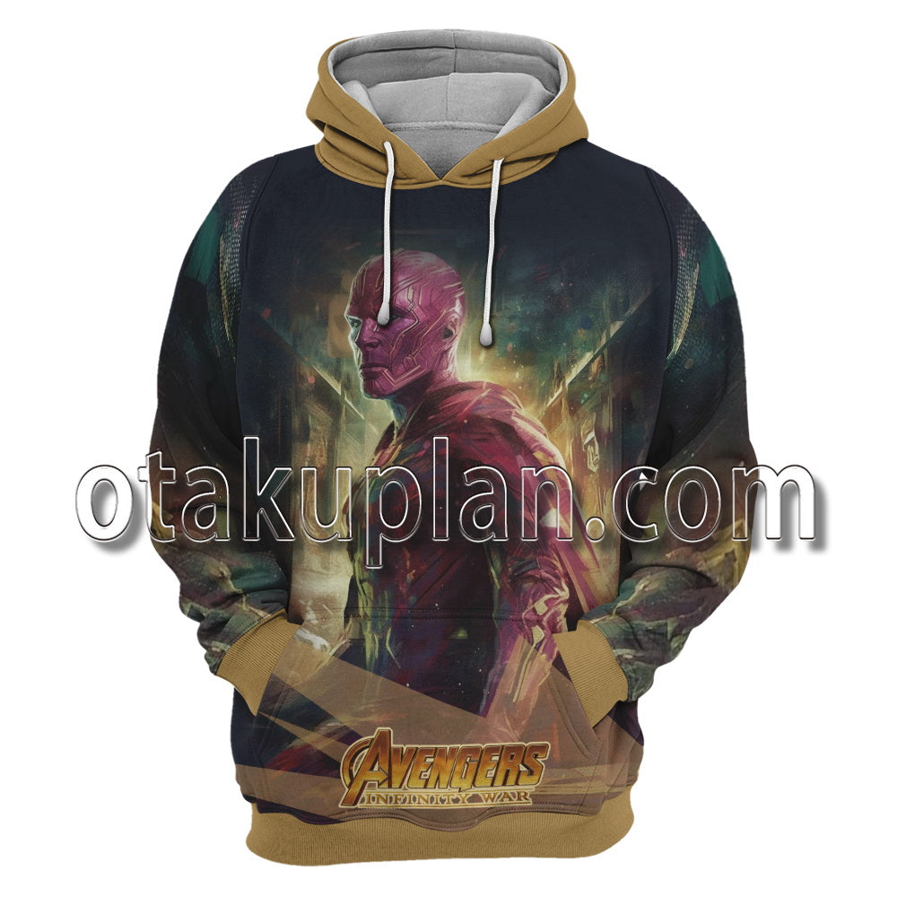 Infinity War Vision Battle Scene Hoodie