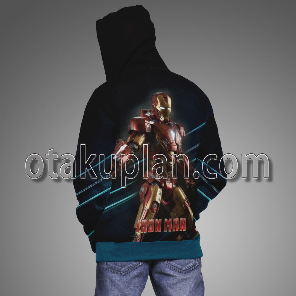 Iron Man Battle Scene Hoodie