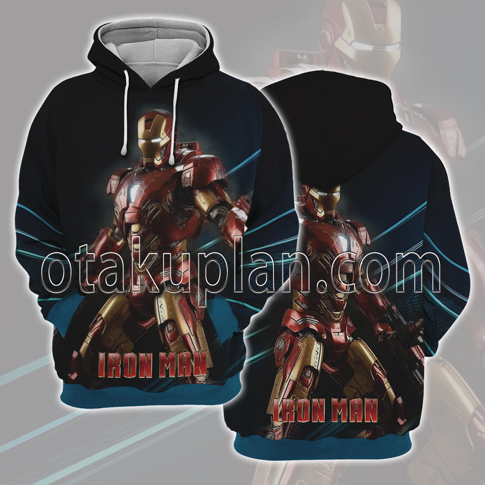 Iron Man Battle Scene Hoodie