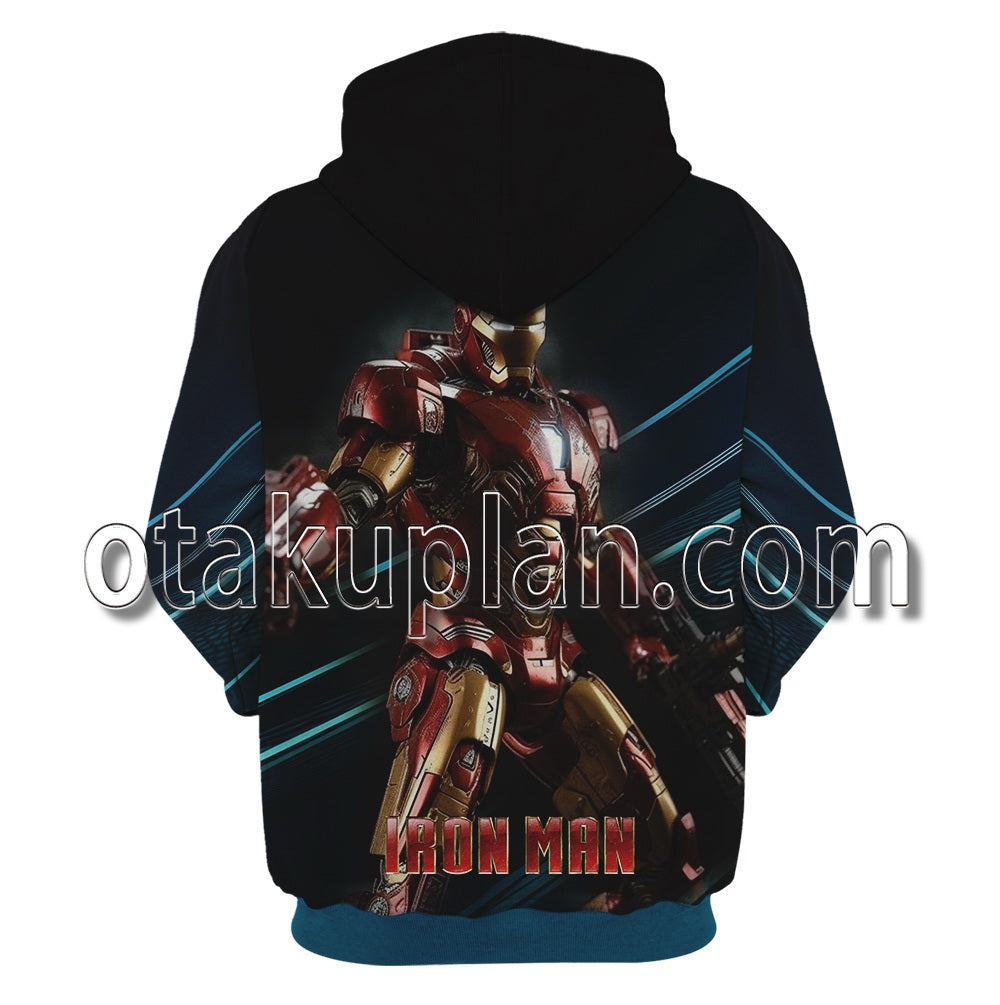 Iron Man Battle Scene Hoodie