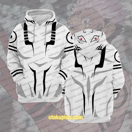 Anime Ryoumen Sukuna Cosplay Hoodie