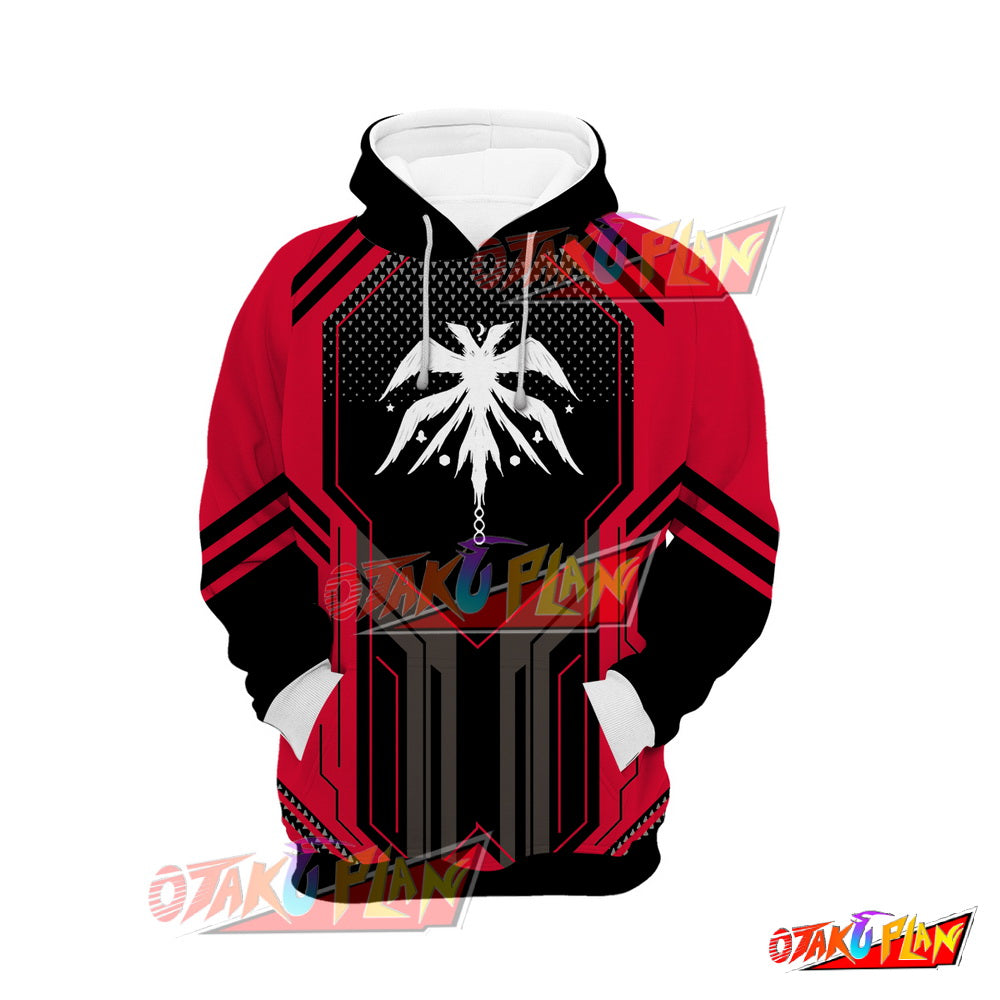 Kami No Tou Blue And Red Hoodie