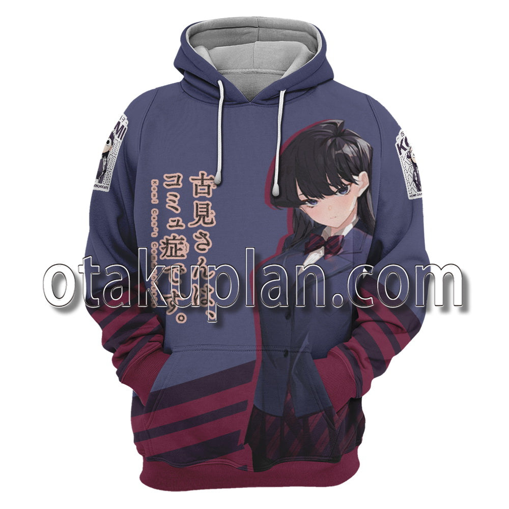 Komi Cant Communicate Komi San Poster Cosplay Hoodie
