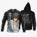 L Lawliet Death Note Hoodie Shirt