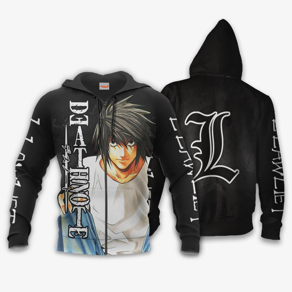 L Lawliet Death Note Hoodie Shirt