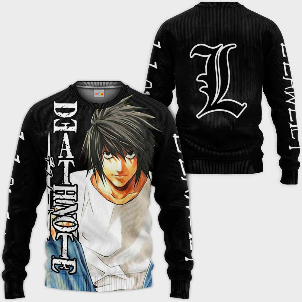 L Lawliet Death Note Hoodie Shirt