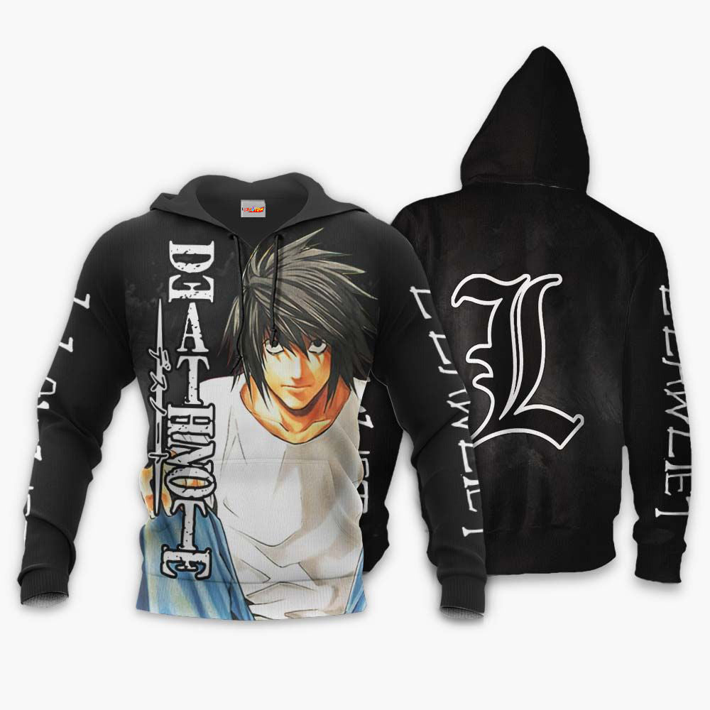 L Lawliet Death Note Hoodie Shirt
