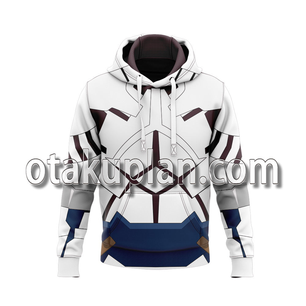 Log Horizon Destruction of the Round Table Naotsugu White armor Cosplay Hoodie