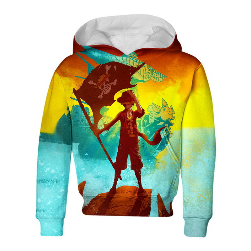 Luffy And Thousand Sunny Hoodie / T-Shirt