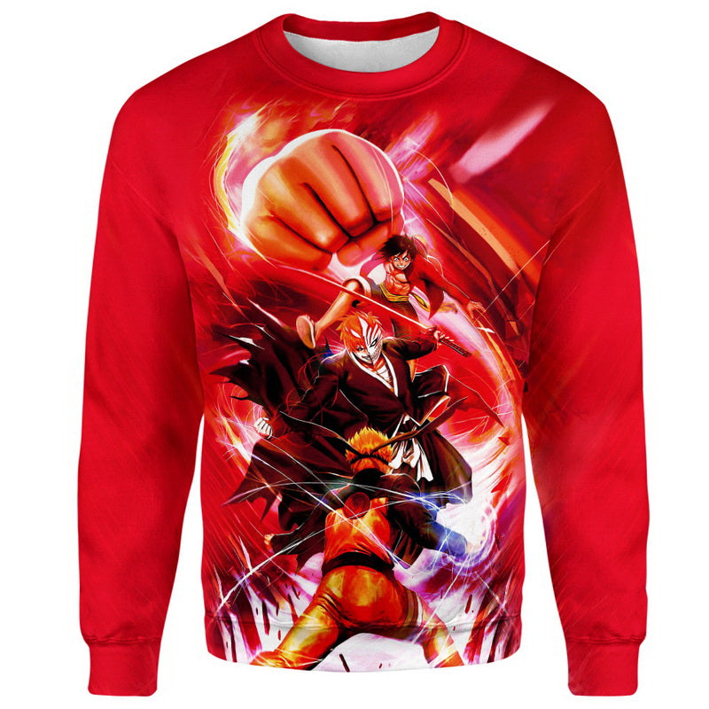 Luffy Anime and Ichigo Hoodie / T-Shirt