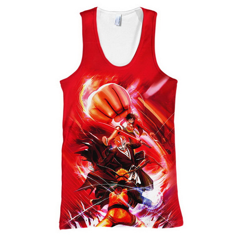 Luffy Anime and Ichigo Hoodie / T-Shirt