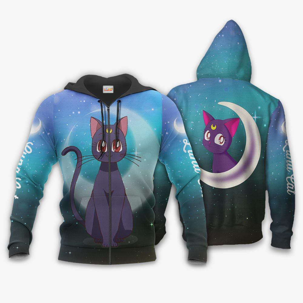 Luna Cat Sailor Moon Hoodie Shirt