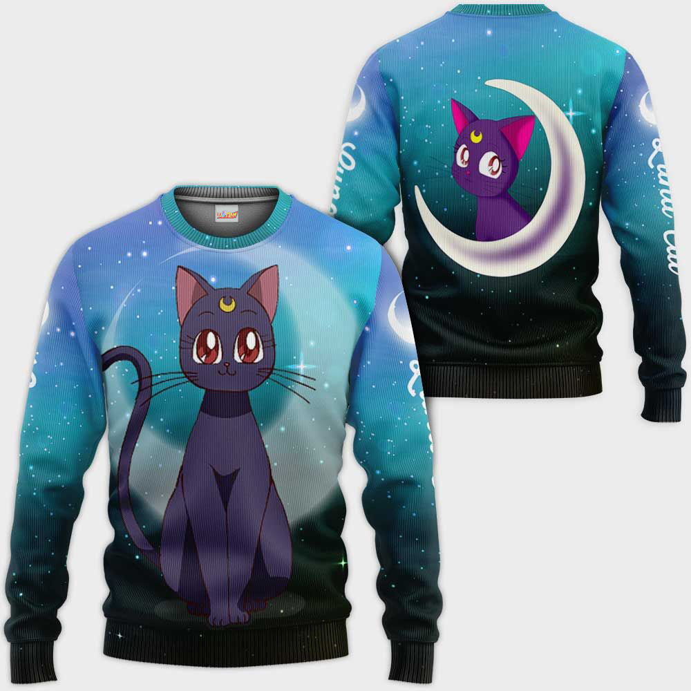 Luna Cat Sailor Moon Hoodie Shirt