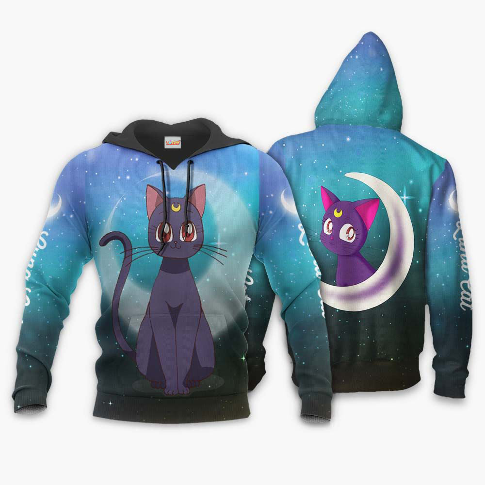 Luna Cat Sailor Moon Hoodie Shirt