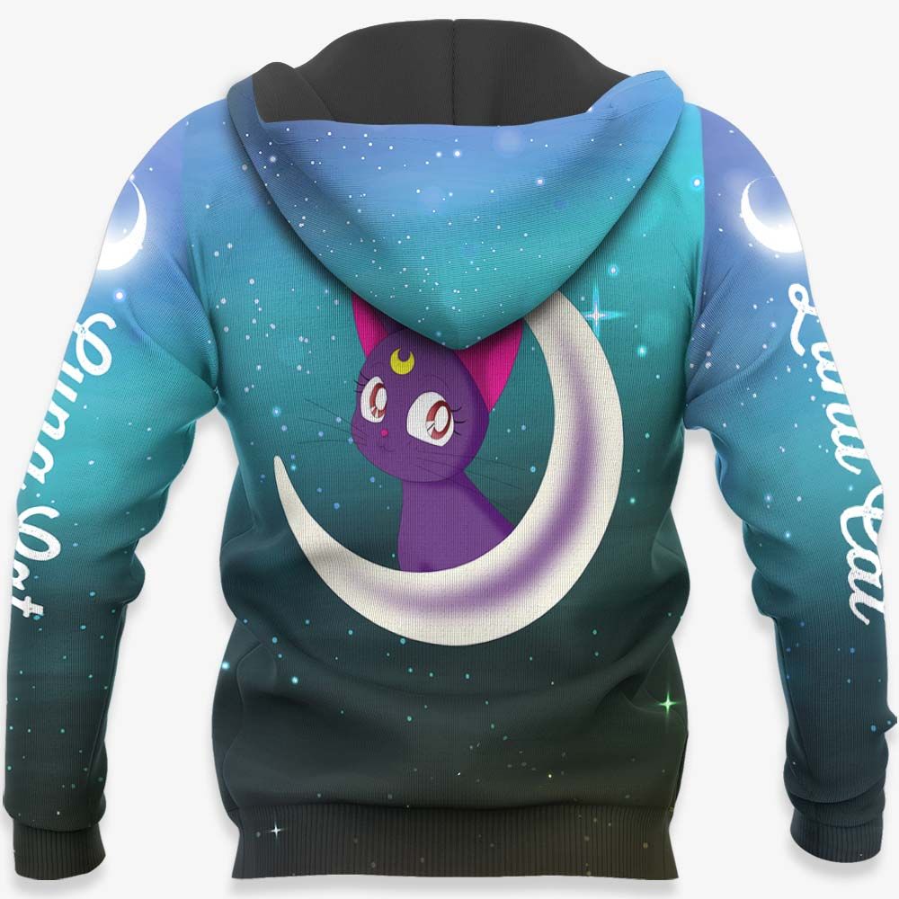 Luna Cat Sailor Moon Hoodie Shirt