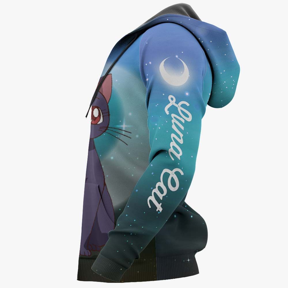 Luna Cat Sailor Moon Hoodie Shirt
