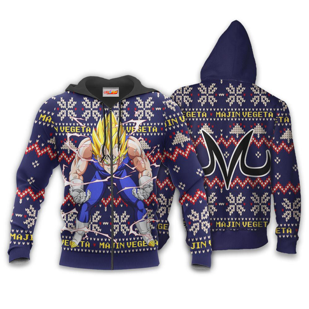 Majin Vegeta Christmas Sweater Dragon Ball Hoodie Shirt