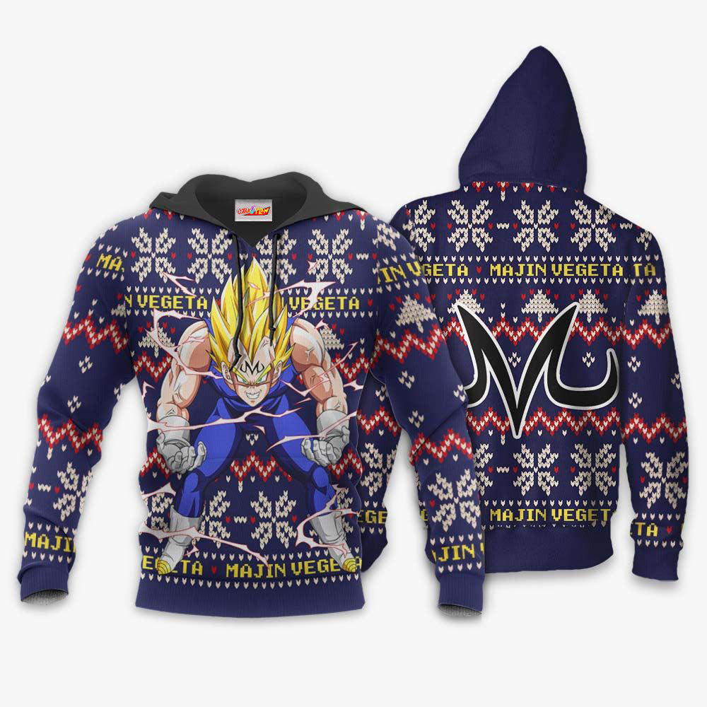 Majin Vegeta Christmas Sweater Dragon Ball Hoodie Shirt